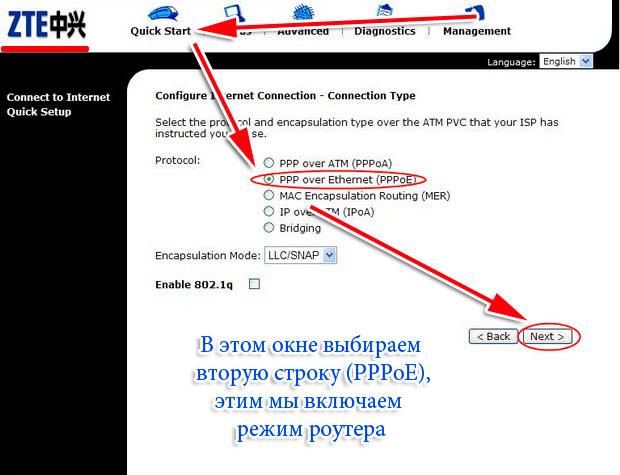 vkljuchaem rezhim routera na modeme Promsvjaz M-101a