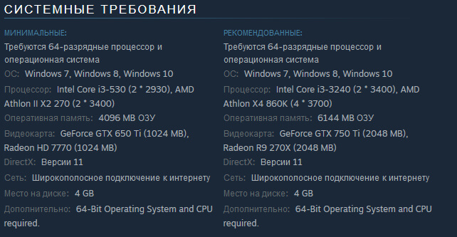 Системные требования
