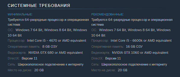 Системные требования