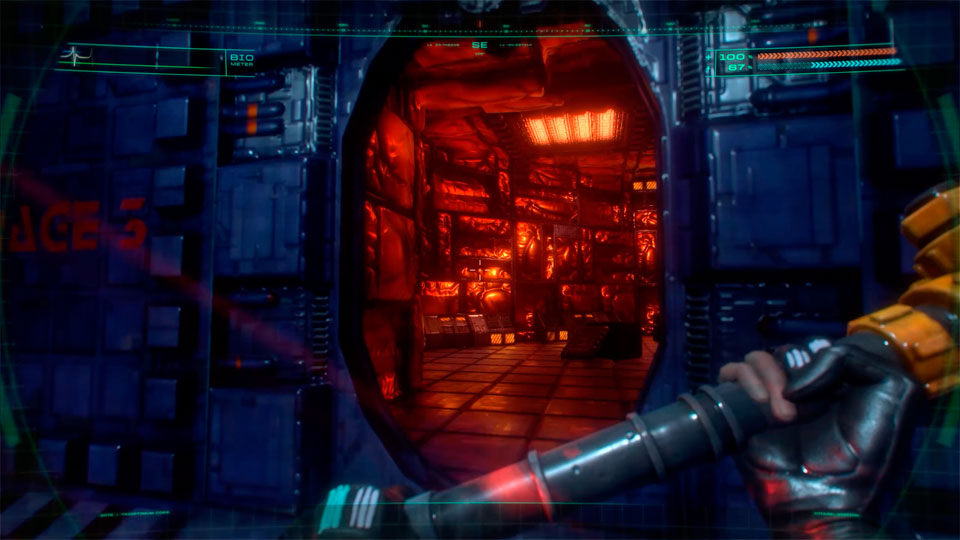 Мрачные коридоры System Shock 1 Remastered
