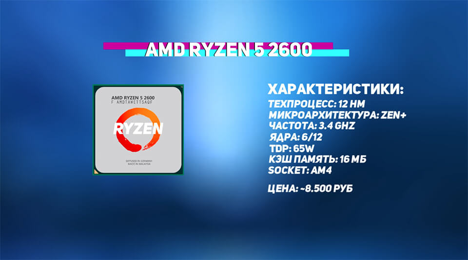 Ryzen 5 2600 характеристики