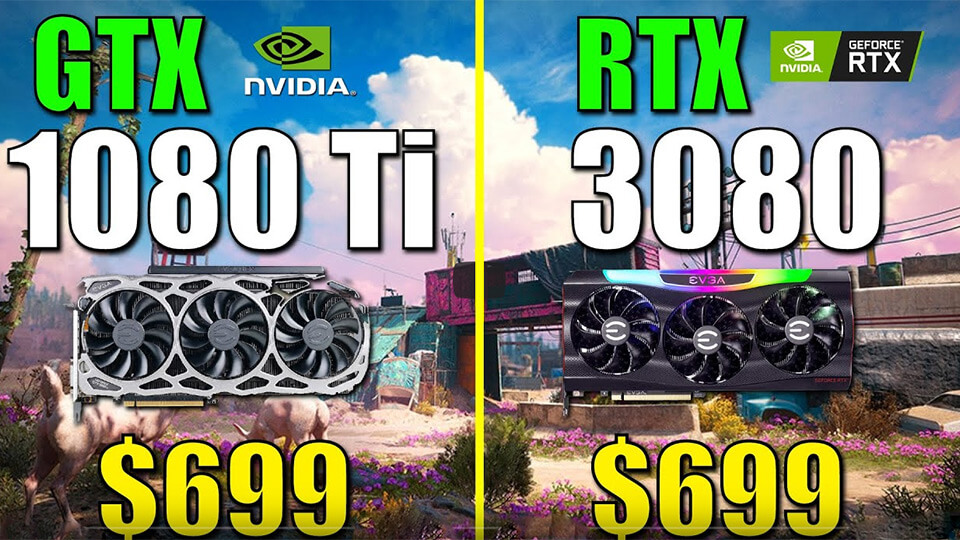 RTX 3080 protiv GTX 1080 Ti