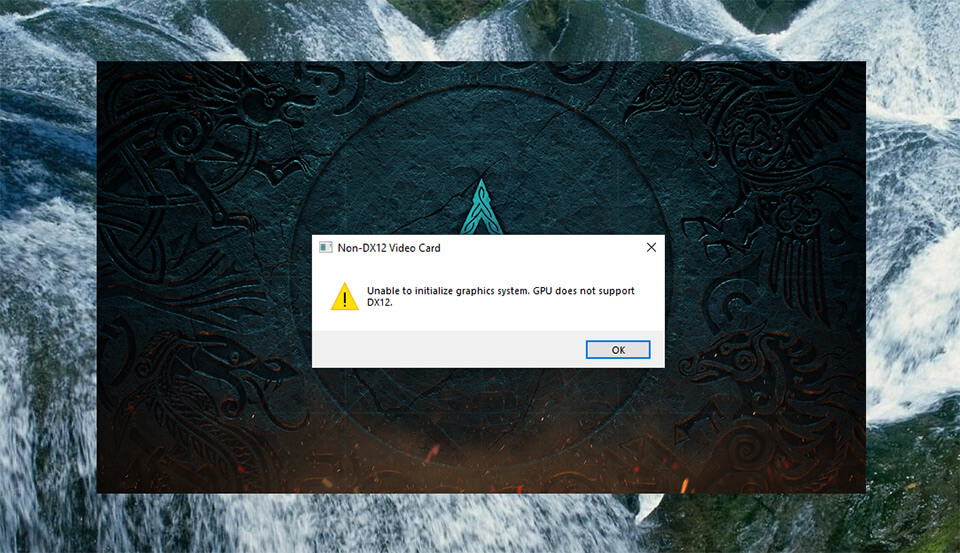 Assassins Creed Valhalla ошибка DirectX 12