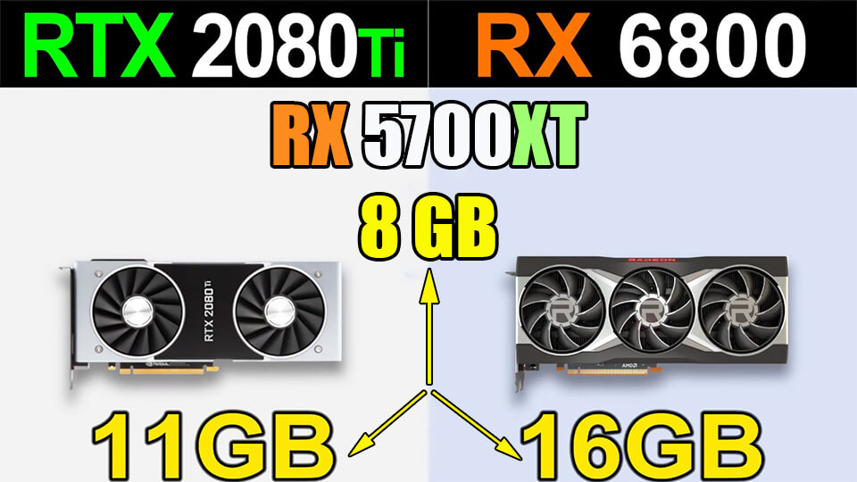 RX 6800 Vs. RTX 2080 Ti Vs. RX 5700 XT test v 4K
