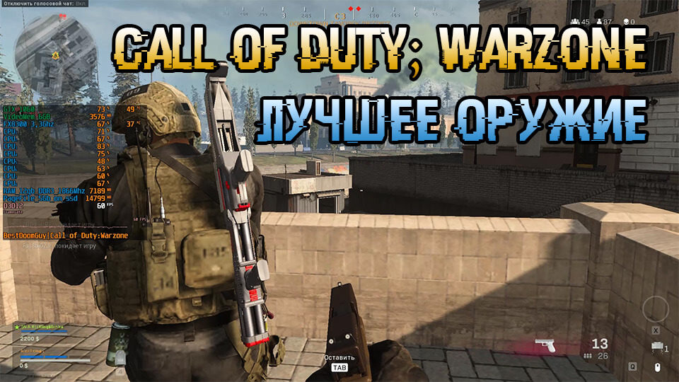 Call of Duty Warzone лучшее оружие