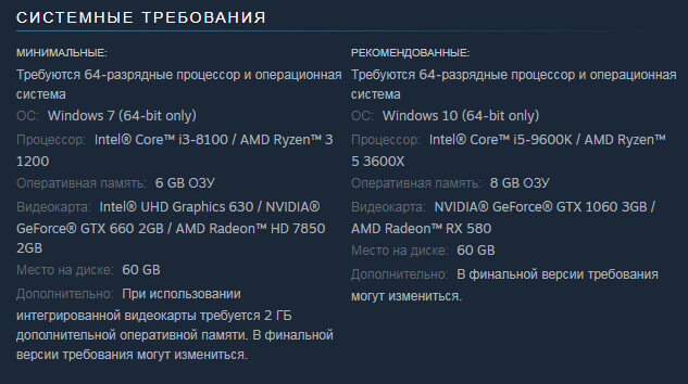 Mount & Blade 2 Bannerlord системные требования
