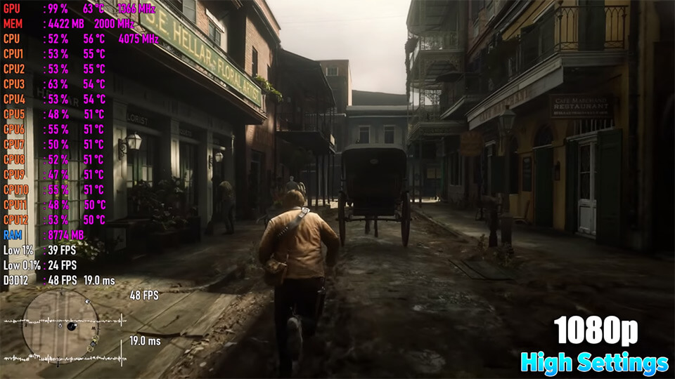 RDR 2 RX 580 в 2020