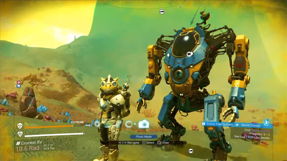 V No Man's Sky s obnovleniem 2.40 pojavilis' roboty