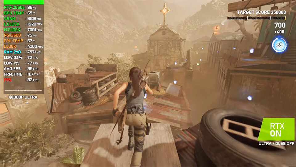 Shadow of the Tomb Raider RTX ON