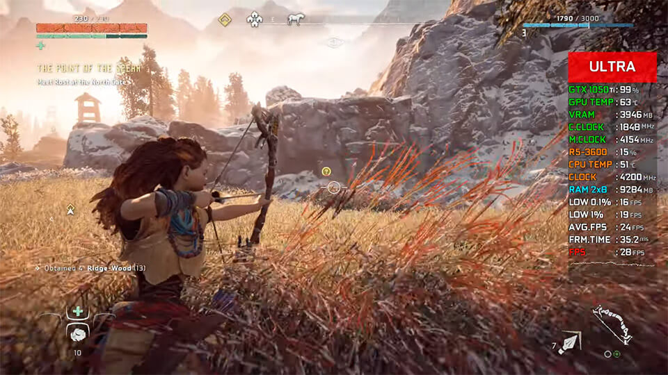 Horizon Zero Dawn na slabom PK
