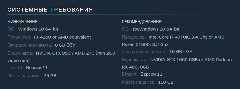 Marvels Avengers минимальные требования