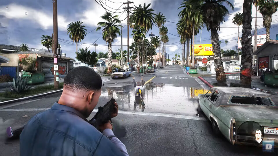 GTA 5 mod na grafiku trassirovka luchej v 2021 godu