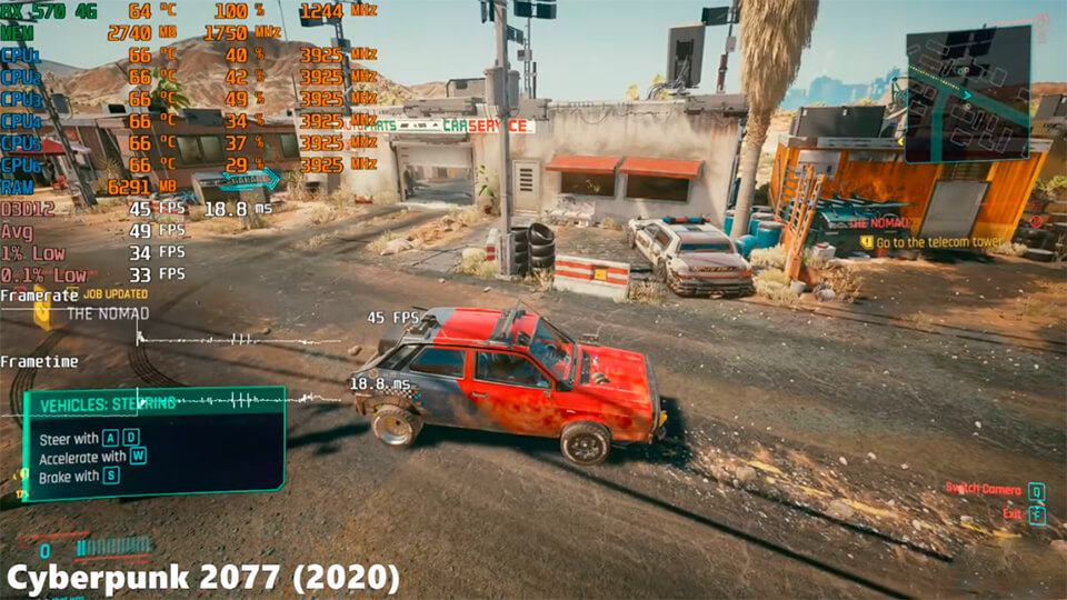 Cyberpunk 2077 RX 570