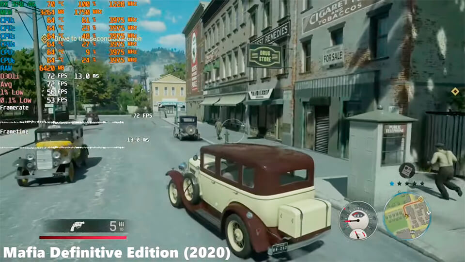 Mafia Definitive Edition RX 570