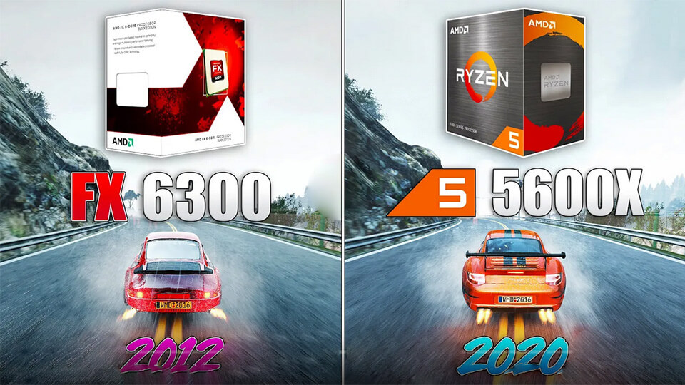 FX 6300 protiv Ryzen 5 5600X v 2021 godu
