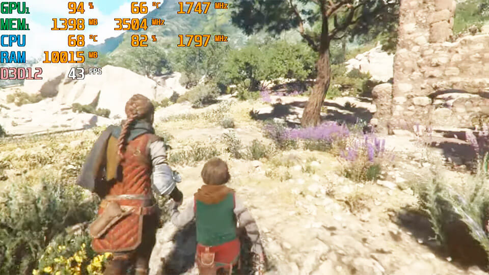 A Plague Tale Requiem na GTX 1050