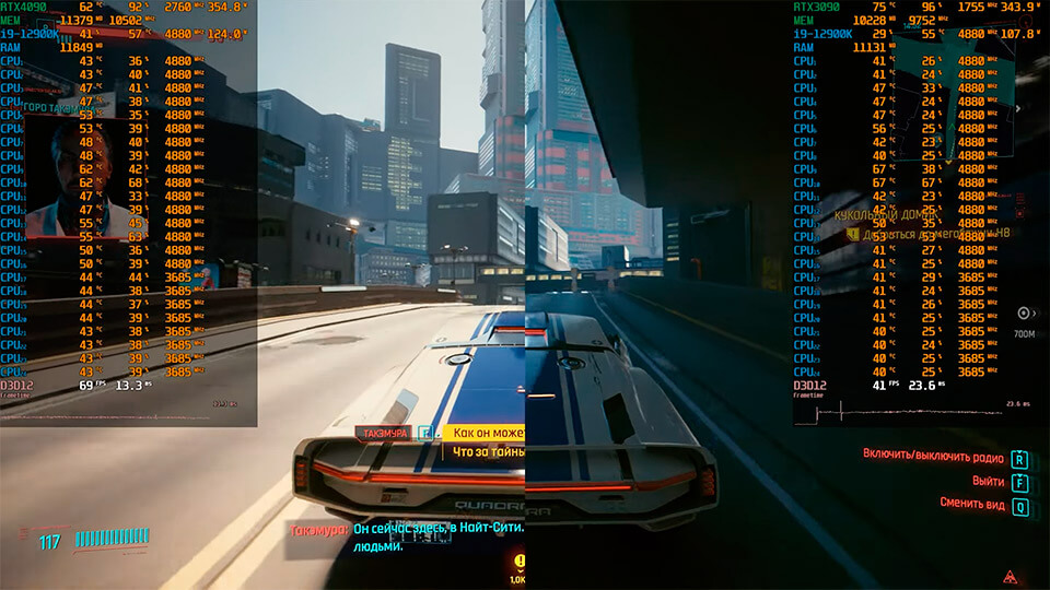 Cyberpunk 2077 na RTX 4090