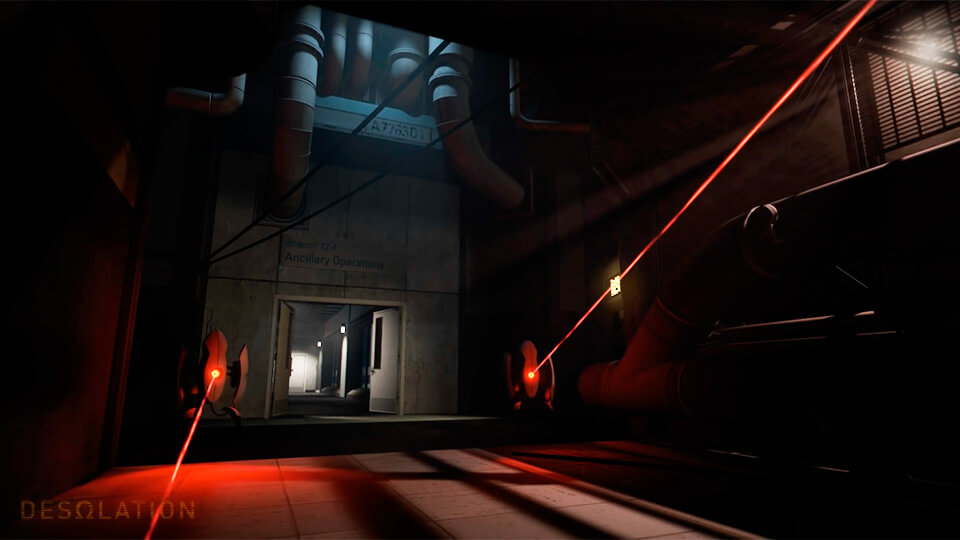 Portal 2 Desolation znakomaja ohrana