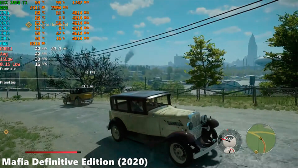 Mafia Definitive Edition GTX 1050 Ti
