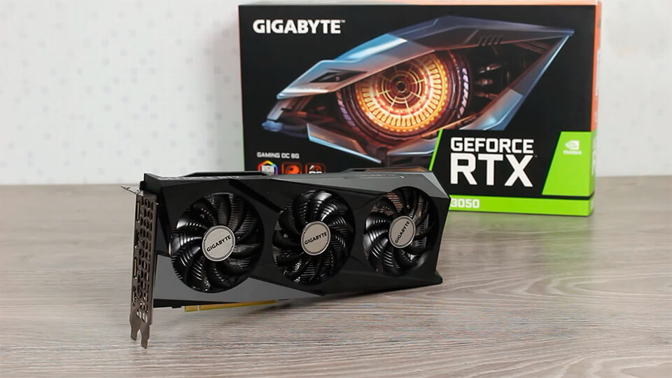 Obzor GIGABYTE GeForce RTX 3050 GAMING OC 8G