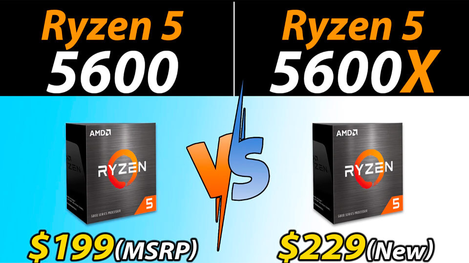 Testy Ryzen 5 5600 protiv Ryzen 5 5600X
