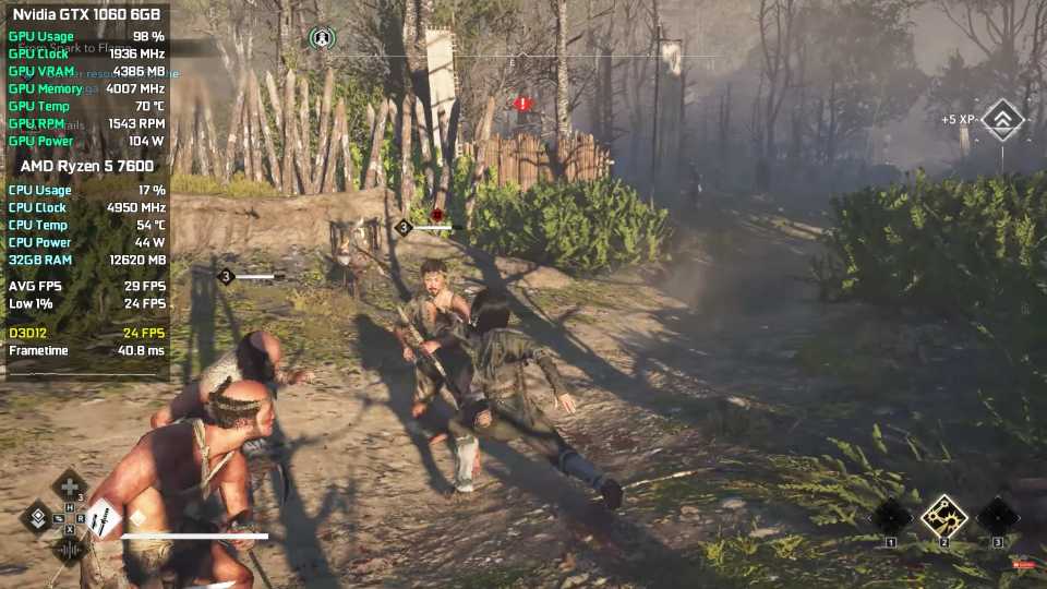 Assassin's Creed Shadows GTX 1060 FSR 3
