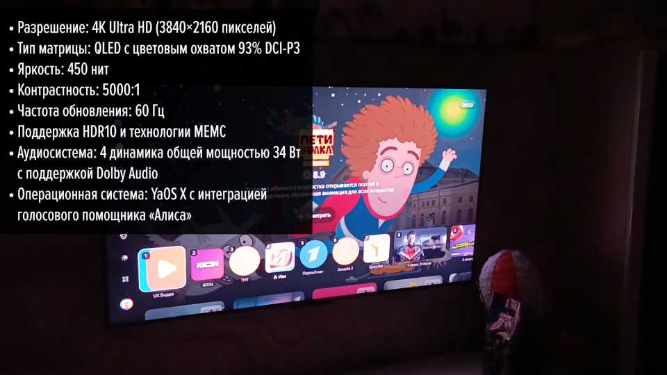 harakteristiki Jandeks TV Stancija Pro QLED