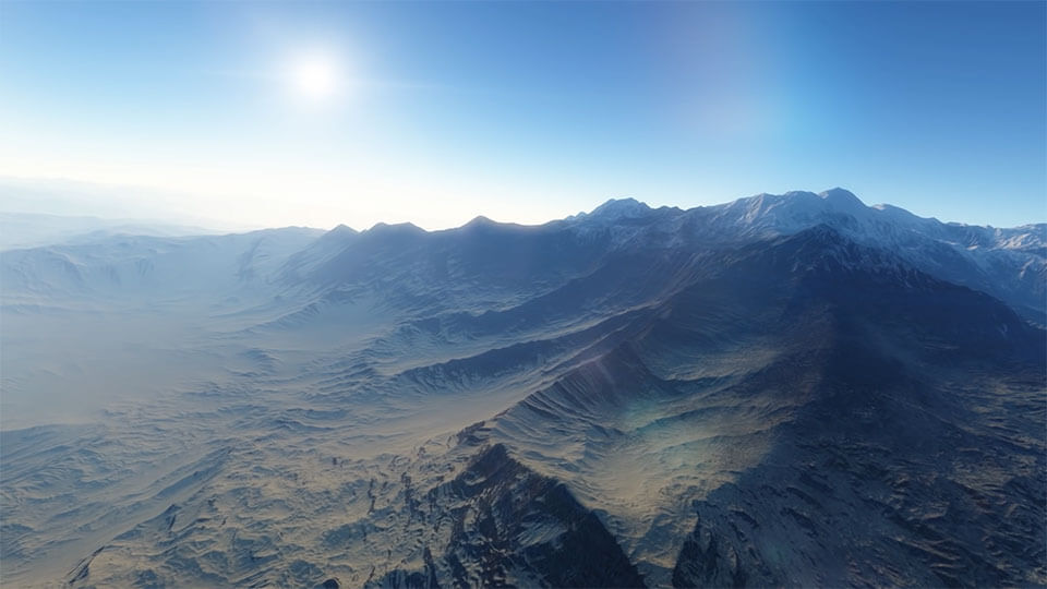 Сверхреалистичные пейзажи в Space Engine