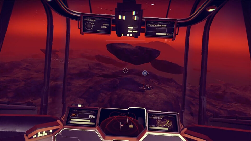 Пугающий и одновременно чарующий пейзаж No Mans Sky