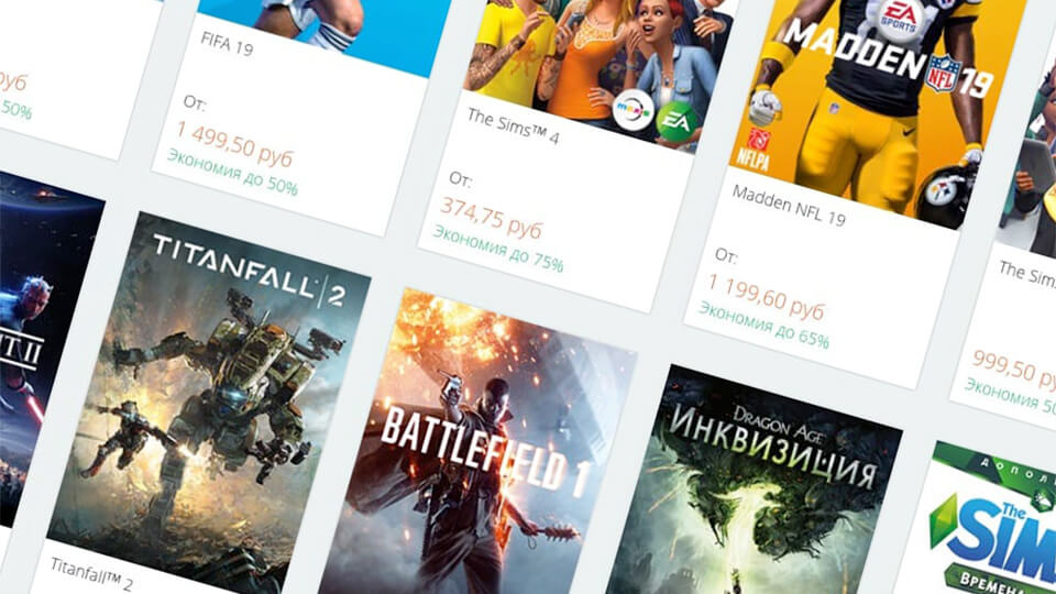 Skidki v Origin do 80 % - na Battlefield 5, FIFA 19, Need for Speed Payback