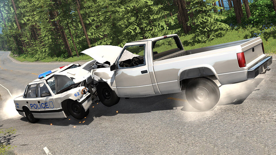 Test BeamNG.drive zapusk na slabom PK