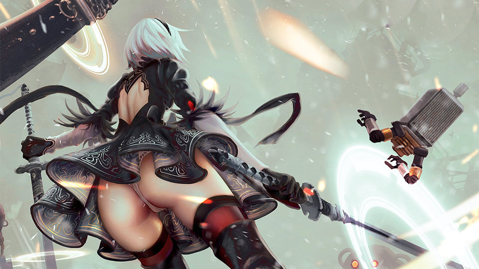 Nier Automata na slabom PK