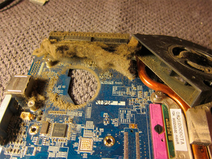 качественная чистка ноутбука внутри от пыли в Минске