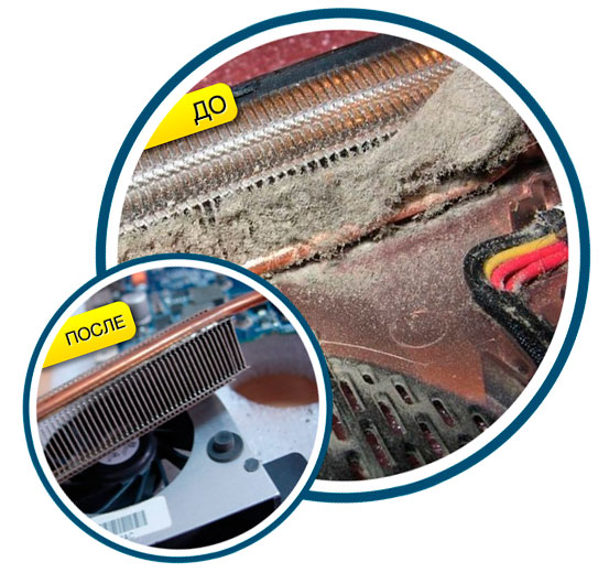 недорогая чистка ноутбука от пыли в Минске