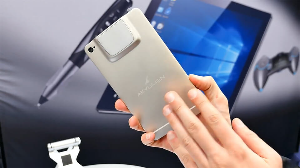 Так выглядит тыльная сторона Holofone Так выглядит тыльная сторона Holofone