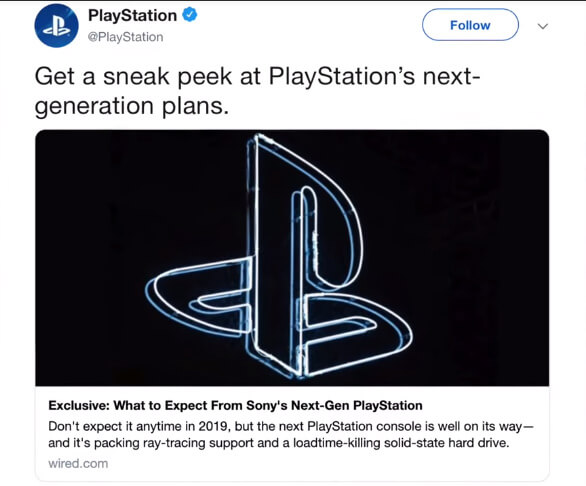 Sony открывает твитом поток информации о PS5
